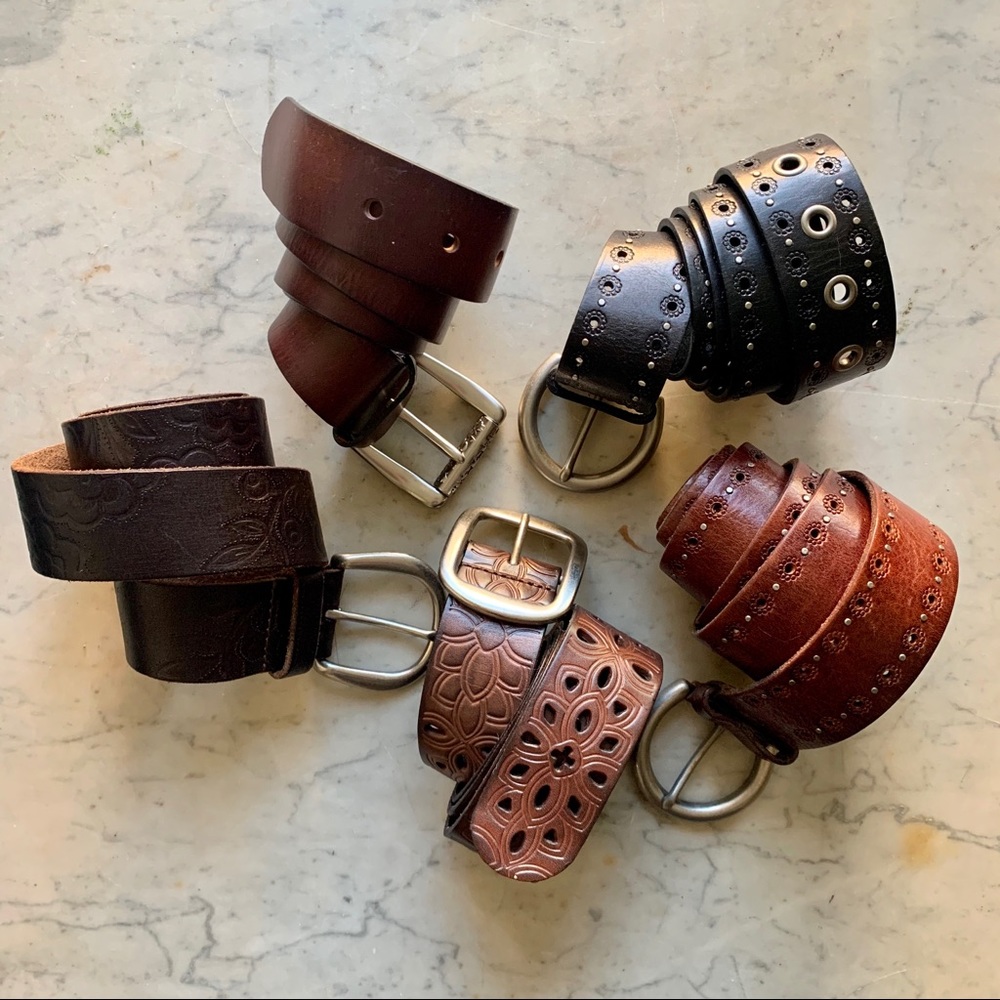 Leather Fossil Belts
